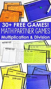 Includes over 120 worksheets, including the following: Free Math Partner Games For Multiplication And Division Facts