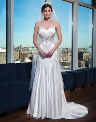 Style 9747 Charmeuse Fit And Flare Dress Complemented By A Sweetheart Neckline Justin Ale Wedding Dress Couture Couture Bridal Gowns Charmeuse Wedding Dress