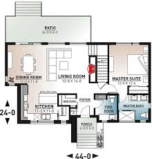 Plan 22554dr Fresh Modern Home With Main Level Master Suite House Plans Bedroom House Plans House Plan With Loft