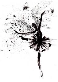 Black And White Dancer Silhouette Painting Black Swan Wings By Art Of Evil Crayons On Deviantart Dancers Art Ballet Drawings Dance Paintings