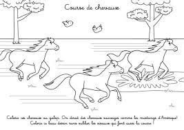 coloriage a imprimer le galop des chevaux sauvages soleil