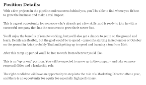 My greatest strength is my ability to stay focused on my work and finish tasks in advance of a deadline. The Anatomy Of A Killer Job Description By Matt Treacey Mission Org Medium