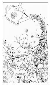You can use our amazing online tool to color and edit the following watering can coloring pages. Magical Watering Can Flowers Adult Coloring Pages