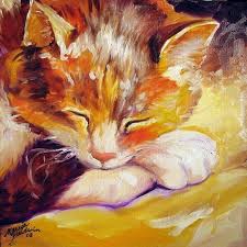 Sleepy Sweet Kitty Series By M Baldwin Animals Artwork Artist Artist Portfolio