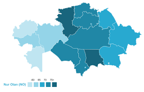 This map has detailed data from of 3,143 counties in states, representing of all votes cast. 2021 Kazakh Legislative Election Wikipedia