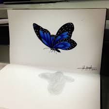 Realistic butterfly painting at paintingvalley com explore. Pencil Drawing 3d Art Animal Pencil Drawing