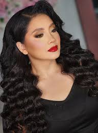 Maquillaje y ondas🎓 Look de labios rojos para graduada 💄❤️‍🔥