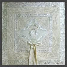 Wedding Dress Quilt Custom Designed From Your Wedding Dress Etsy Wedding Dress Quilt Custom Quilts Whole Cloth Quilts