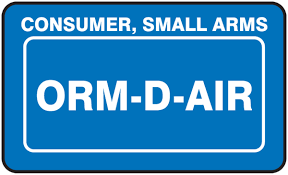 Orm d label printable orm d. Orm D Air Shipping Labels Consumer Small Arms Verona Safety Supply