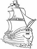 Ships of columbus coloring page from columbus day category. Columbus Day Coloring Pages