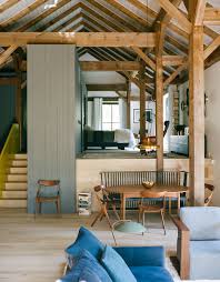 Wood beam chandelier,rustic wood beam chandelier,reclaimed wood beam chandelier. Photo 1 Of 25 In 25 Homes With Exposed Wood Beams Rustic To Modern From A Passive House And Sauna Tower Join A 19th Century Barn In The Hudson Valley Dwell