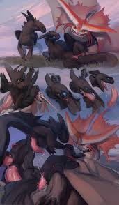 Cloudjumper And Toothless (how To Train Your Dragon And Etc) Created By  Scavy | Yiff Party