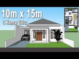 Rumah 6x10 meter minimalist youtube via youtube.com. Desain Rumah Minimalis 10 X 15 Cek Bahan Bangunan