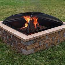 A fire pit spark screen can act as a protection by minimizing the risk of an outdoor fire going out of control. Sunnydaze Spark Screen 36 Square Heavy Duty Steel Mesh Fire Pit Cover Accessory 36 Inch Today