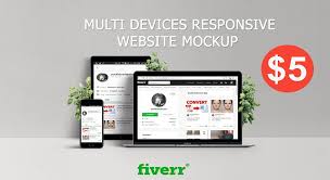 Make 100 Multi Devices Responsive Website Mockup Or Logo Mockup In 6 H In 2020 Website Mockup Logo Mockup Mockup