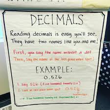 Decimals Anyone Love This Little Rhyme To Help My Kiddos Remember How To Say Decimals Correctly Fourthgrade Fourthgr Decimals Fourth Grade Math Rhymes