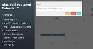 Ajax Full Featured Calendar 2 Codeholder Net Customizable Calendar Ajax Calendar