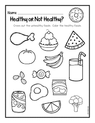Healthy Foods Worksheet Free Esl Preschool Food Worksheets