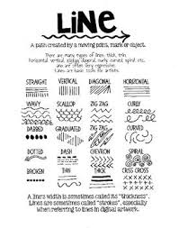 Line Handout Line Art Lesson Elements Of Art Line Art Lessons Elementary