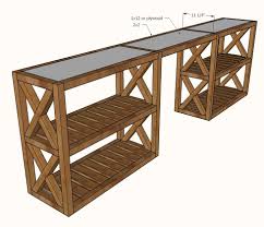20 Modern Farmhouse Console Table Inspired By Pottery Barn Grove Console Table Farmhouse Console Table Table Behind Couch Diy Console Table