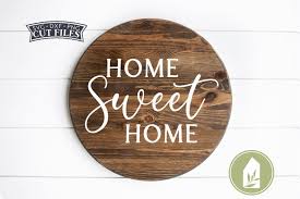 Download Home Sweet Home Farmhouse Svg Files Round Sign Svg 884362 Cut Files Design Bundles