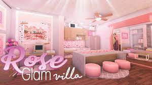 Roblox Bloxburg Elegant Rose Glam Villa House Build Youtube Unique House Design Building A House Tiny House Layout