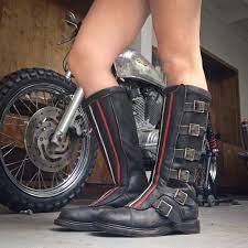 motolady sweet rugged rider vintage motocross boots made boots vintage motocross rider boots