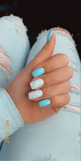 Short acrylic nails are perfect for any woman who wants a fabulous manicure without the length. Blue Nails Short Acrylic Nails Designs Short Acrylic Nails Blue Acrylic Nails