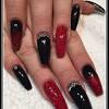 Blood red and black nail designs. 3