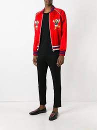 Gucci Donald Duck Embroidered Bomber Jacket Embroidered Bomber Jacket Bomber Jacket Jackets