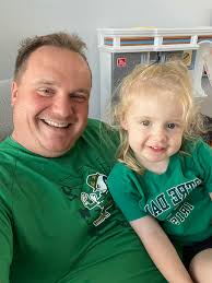 Father's day celebration with matching outfits