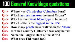 Maybe you would like to learn more about one of these? 100 General Knowledge Questions And Answers Science Quiz Questions And Answers Trivia Questions Youtube