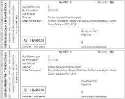 Satu hal penting yang harus diperhatikan saat membuat contoh kwitansi pembayaran adalah format pengisian. Contoh Kwitansi Daftar Ulang Sekolah