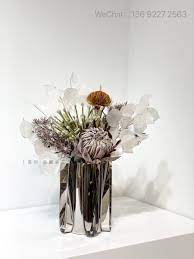 modern flower arrangement 现代花艺售楼处样板房酒店会所软装花艺尚麟居13692272563 flower arrangements flowers green plants
