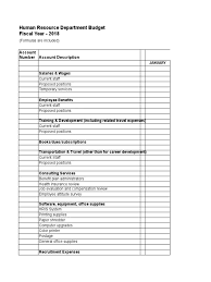 Hr Budget Template Budget Template Budgeting Budget Spreadsheet