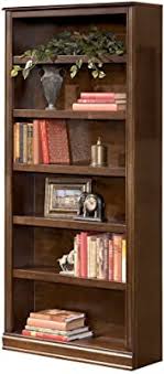 Amazon Com Signature Design By Ashley Hamlyn Large Bookcase Medium Brown Furniture Decor