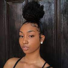 Kennbanks Curly Hair Styles High Bun Hairstyles Natural Hair Styles