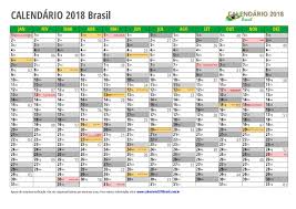 Calendário 2018 Com Feriados Para Imprimir Calendario 2018 Brasil Brasil