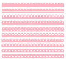 10 Pink Scallop Border Vectors In Svg By Inkpower On Etsy 1 99 Scrapbook Albums Scrapbook Etsy