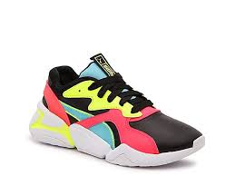 Black And Yellow Puma Shoes Puma Nova Sneaker Women S Sneakers Womens Sneakers Neon Sneakers