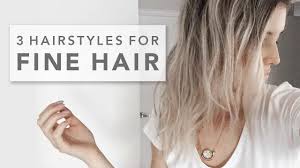 This style works if the hair up top is a little longer than the sides, and you'll benefit from using some pomade or texture spray to help with hold. Fine Hair Styles 3 Hairstyles For Fine Hair Youtube