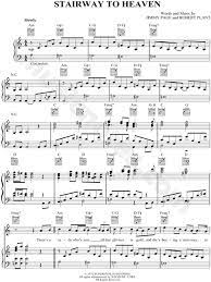 Stairway To Heaven Sheetmusic By Ledzeppelin Arranged For Piano Vocal Guitar Singerpro Aminor Transposable Sheet Music Heaven Music Stairway To Heaven