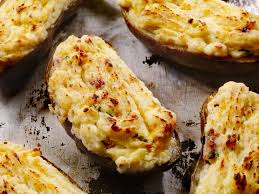 Loaded Twice Baked Potatoes With Cream Cheese And Chives Recipe Twice Baked Potatoes Recipes Cream Cheese Potatoes