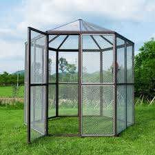 Outdoor Walk In Bird Aviary For Sale Heavy Duty Bird Cage Outdoor Macaw Aviary Parrot Reptile Hexagonal Design Xxl 817739028676 Ebay Parrots Bird Aviary Large Bird Cages Pet Bird Cage