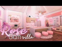 Roblox Bloxburg Elegant Rose Glam Villa House Build Youtube In 2020 Unique House Design Tiny House Layout Building A House
