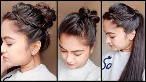 3 Quick Easy Holiday Hairstyles For Medium Long Hair Easy Indian Hairstyles For Girls Youtube Easyhai Easy Hairstyles Medium Hair Styles Long Hair Styles