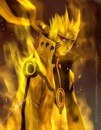 Naruto Bijuu Mode Looking Badass Gambar Naga Gambar Ilustrasi Komik