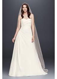 Vintage 1920s white cotton eyelet cutwork drop waist chemise shift slip dresstop rated. Strapless A Line Pleated Drop Waist Wedding Dress David S Bridal