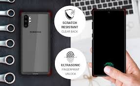 How to unlock samsung galaxy note 10 plus. Amazon Com Ghostek Covert Funda Transparente Para Galaxy Note 10 Plus Con Diseno Delgado Y Agarre A Prueba De Golpes Proteccion Resistente Y Carga Inalambrica Compatible Con Galaxy Note 10 5g 6 8