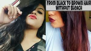 Applied henna red logona herbal hair colour all through. Black To Brown Hair Without Bleaching Hair Coloring 101 Streax Hair Color Youtube
